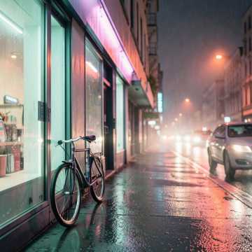慢悠悠的街道口