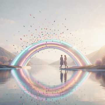 等花开等虹桥