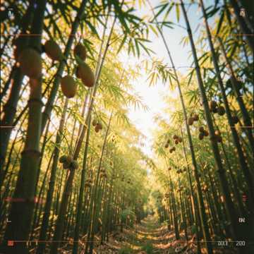 果园竹影