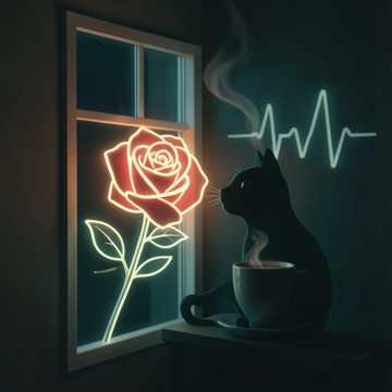 玫瑰与猫的试探