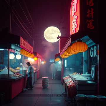 夜市烟火的滋味