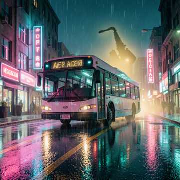 霓虹夜车