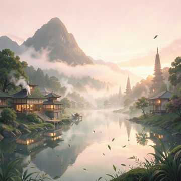 多彩霍山映晨雾-版本2