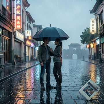 伞下的南京雨季