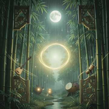 竹林听雨