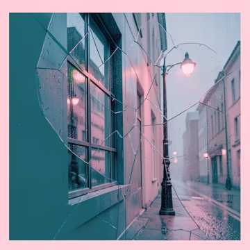 雨滴与碎玻璃