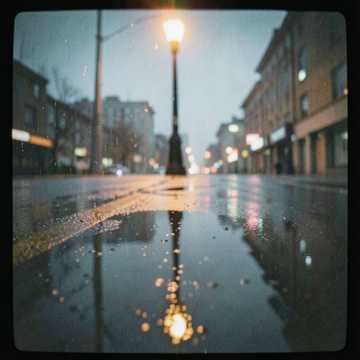 雨浸透的街灯-版本2