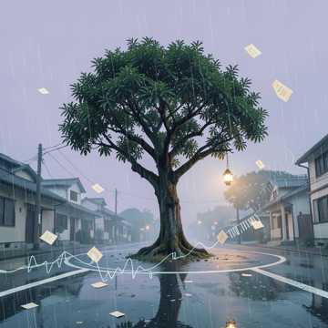 老槐树下的空信