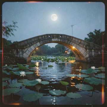 Moon Over Lotus Bridge-版本2