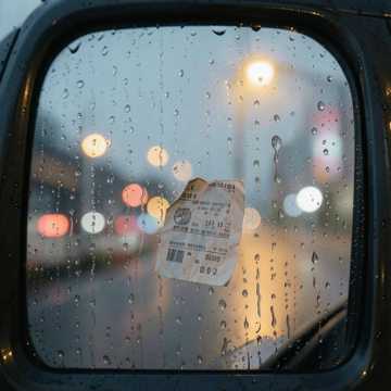 雨后车窗
