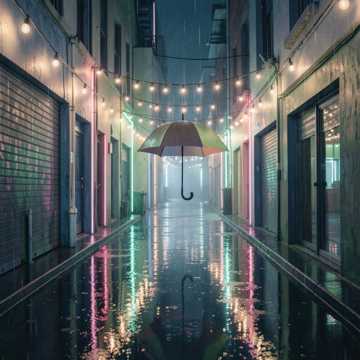 暗巷灯河