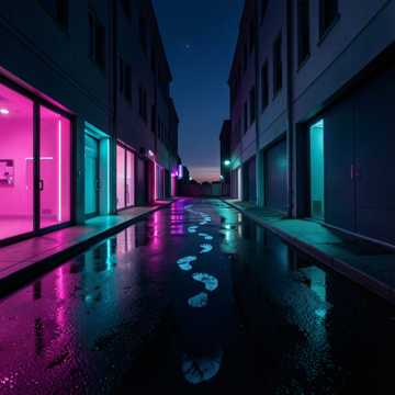 霓虹脚印