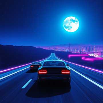 星光追着车轮跑