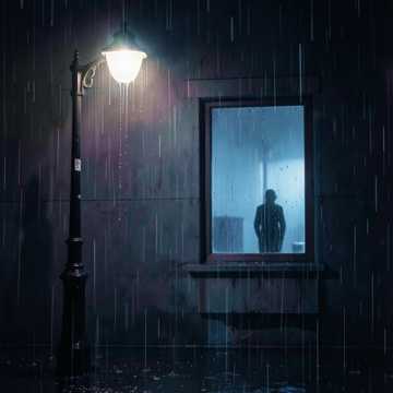 窗棂结满雨声