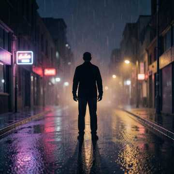 夜色吞没轮廓