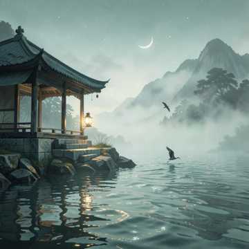 烟雨待鹤归