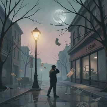 晚风漫过街角