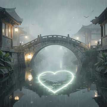 烟桥听雨