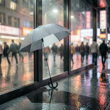 雨后的人潮