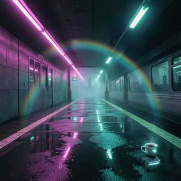 夜幕下的彩虹-版本2