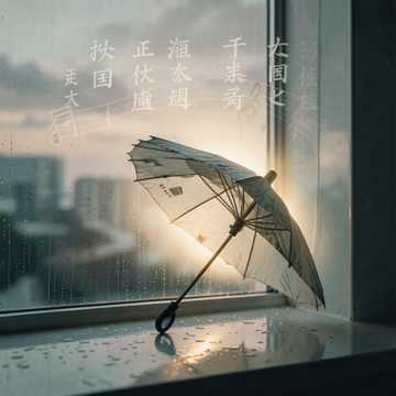 纸伞落灰