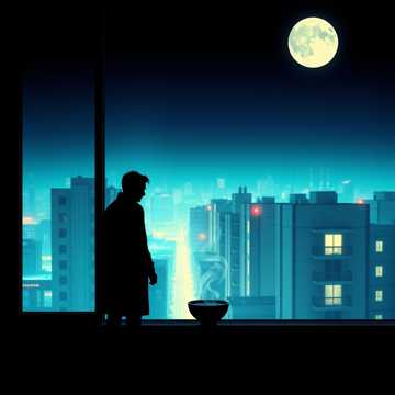 泡面泛起时
