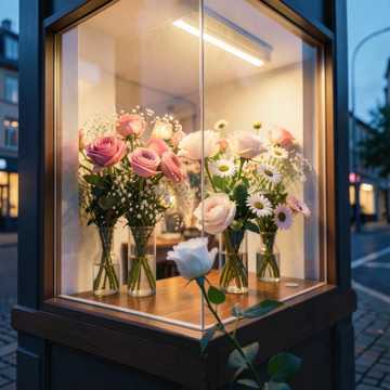 加班后的花店