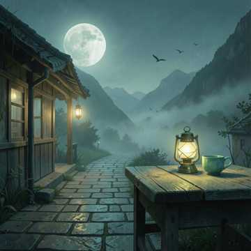 茶摊黄昏灯-版本2