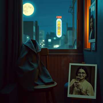 月光熨着旧外套
