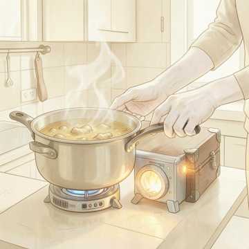 灶台上的姜汤