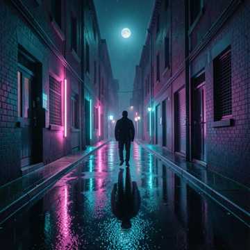 霓虹暗巷