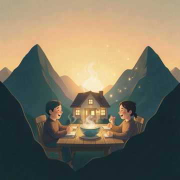 四座山的屋檐