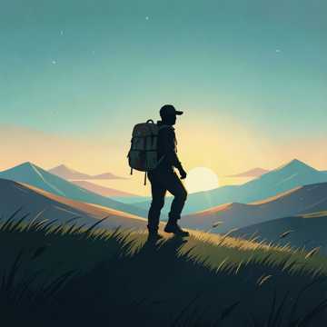 背包里的夕阳