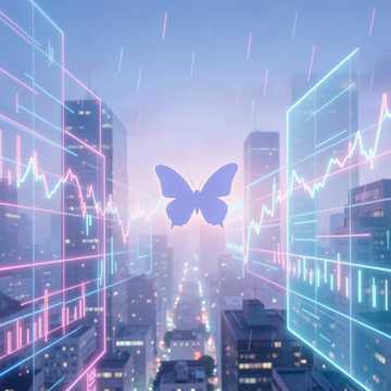 蝴蝶踏空