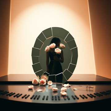 Female vocal,30s warm alto,breathy intimate,fragile.Heartbreak pop.Piano,string,