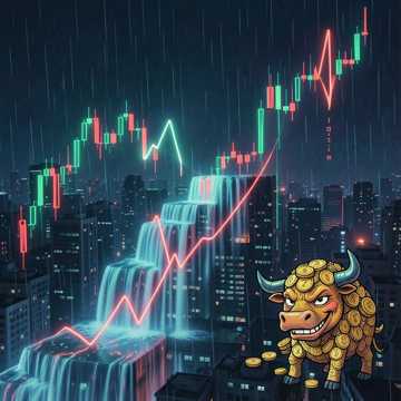 红绿数字瀑布