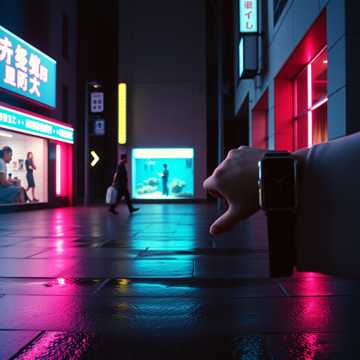 霓虹下的空车厢