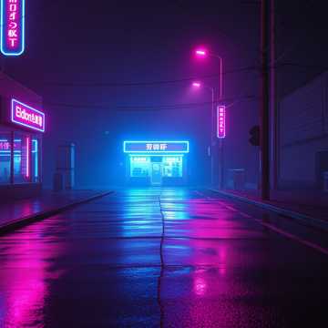 霓虹冷街人