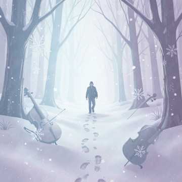 雪中悬停的指纹