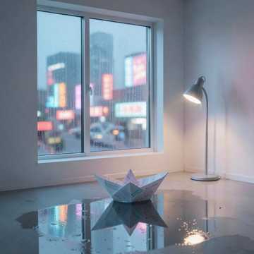 雨丝轻锁窗