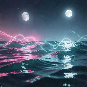 打碟的霓虹灯海