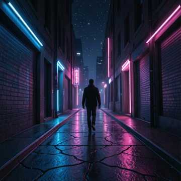 裂缝中的星光