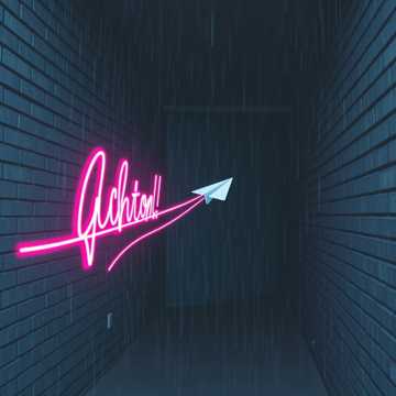 空纸飞机垂落