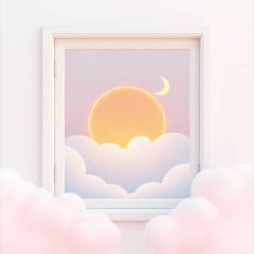 毛绒太阳沾着糖