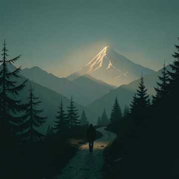 山在那里