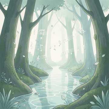 林间慢流