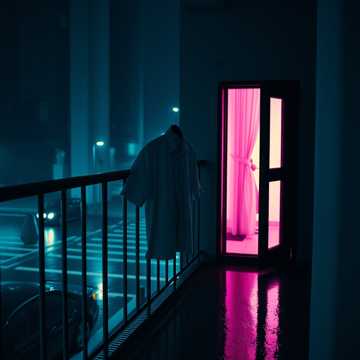 窗帘没拉 谁在等风