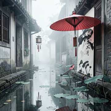 纸伞停钟