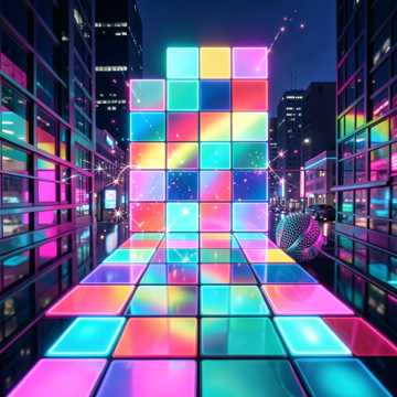 彩虹跳格子
