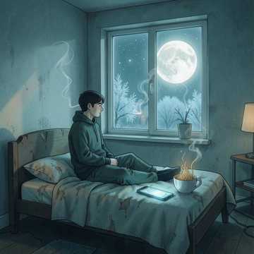 烟灰落满窗